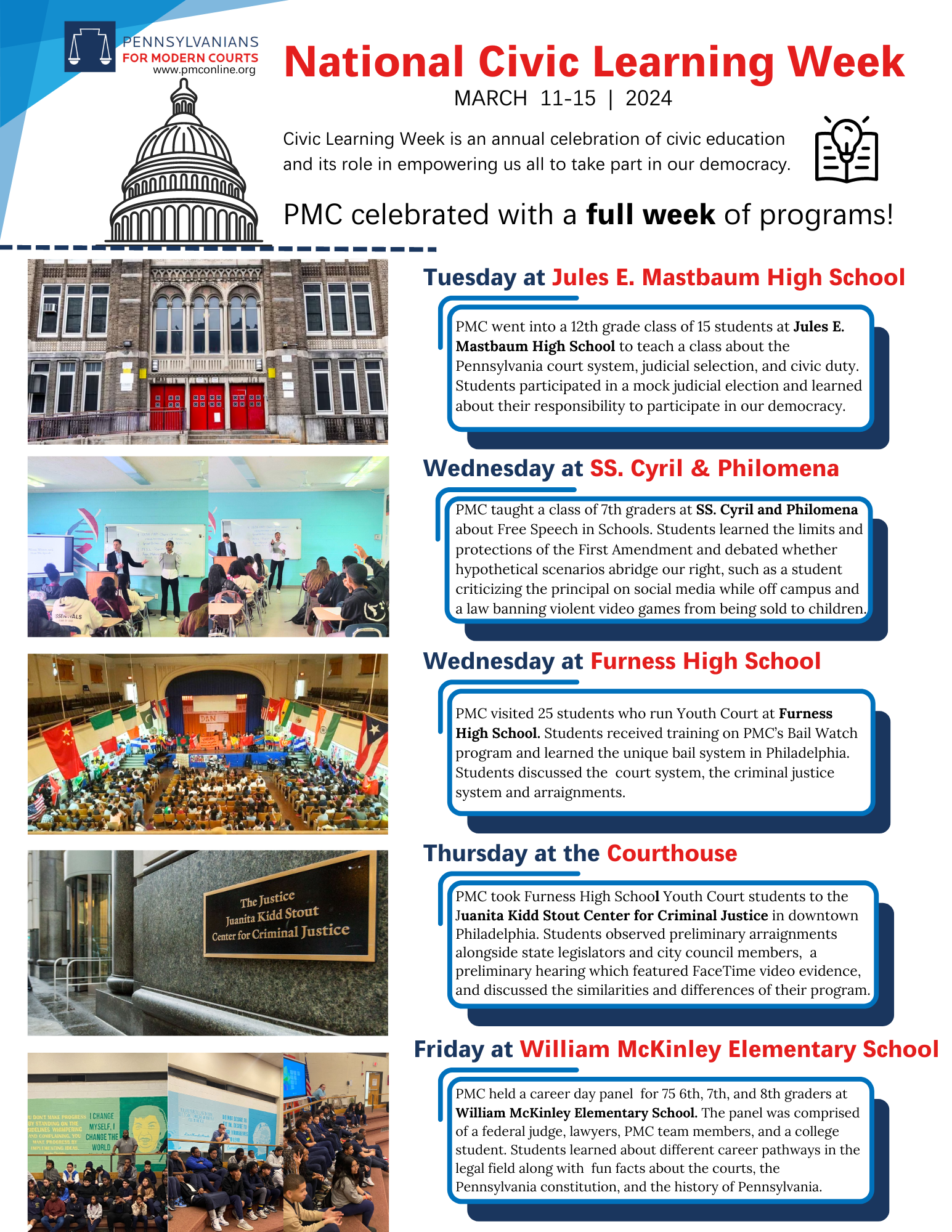 PMC Civic Learning Week Flyer